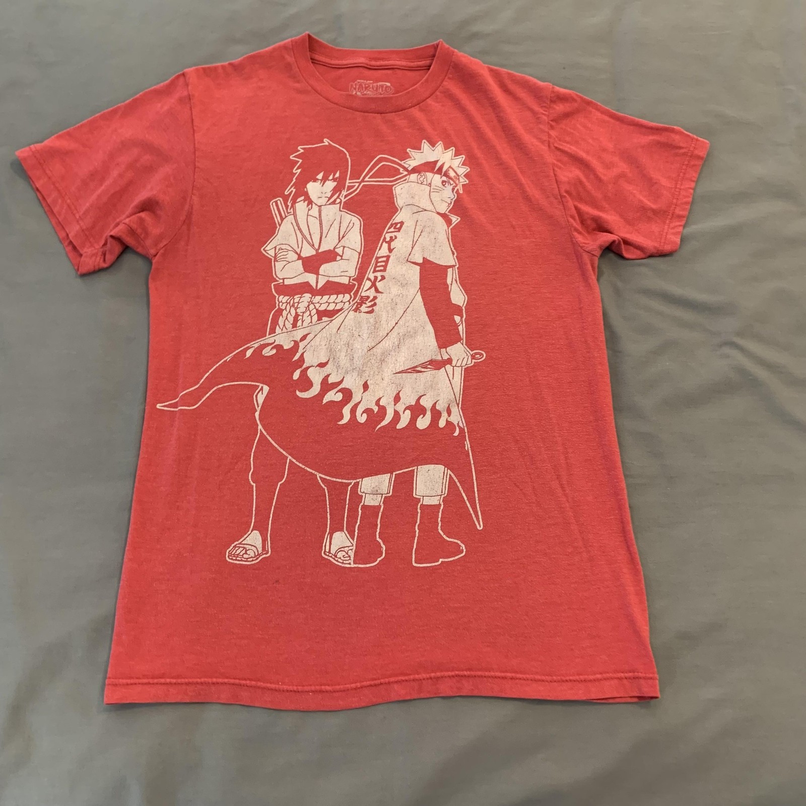 Naruto Shippuden Shirt Mens Small Red Ripple Junction Sasuke Naruto Tee Anime
