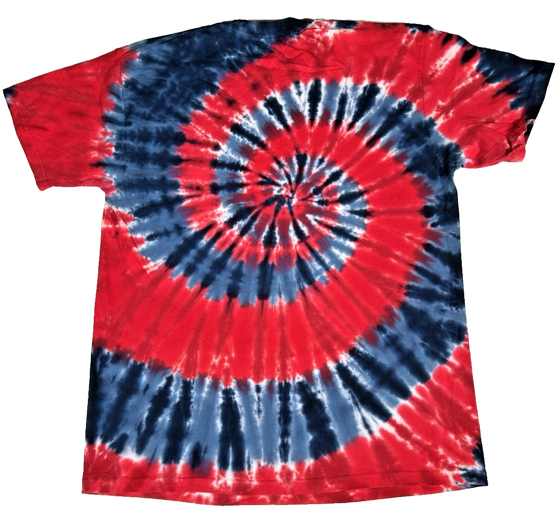 Grateful Dead Spiral Bears Multi Color Tie-Dye T-Shirt Size Large New