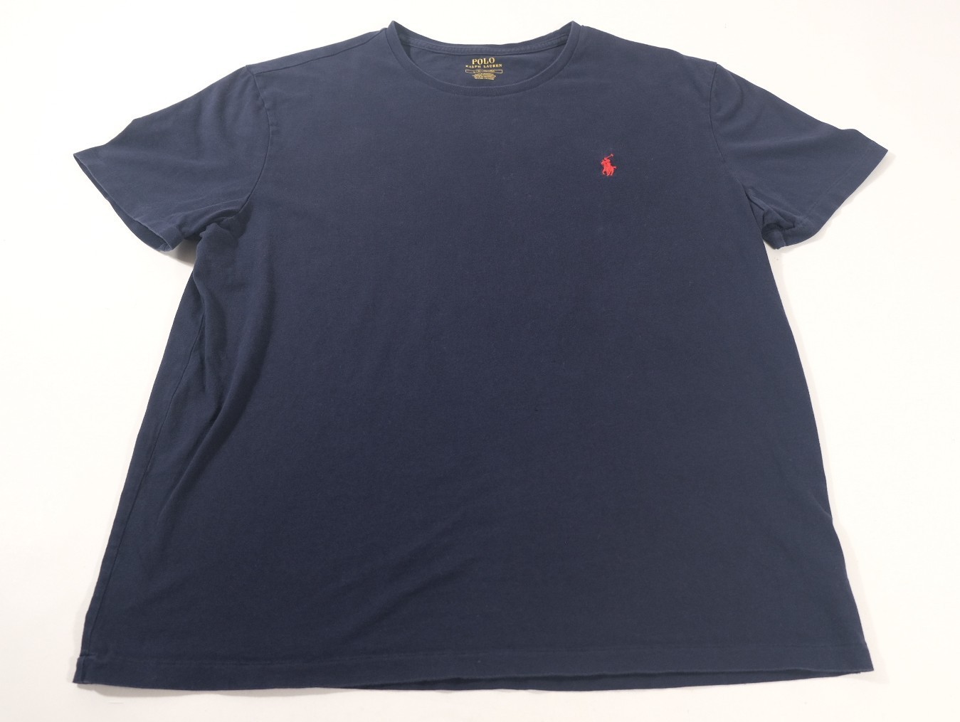 Polo Ralph Lauren T-Shirt Mens L Navy Blue Pony Logo Classic Fit Short Sleeve