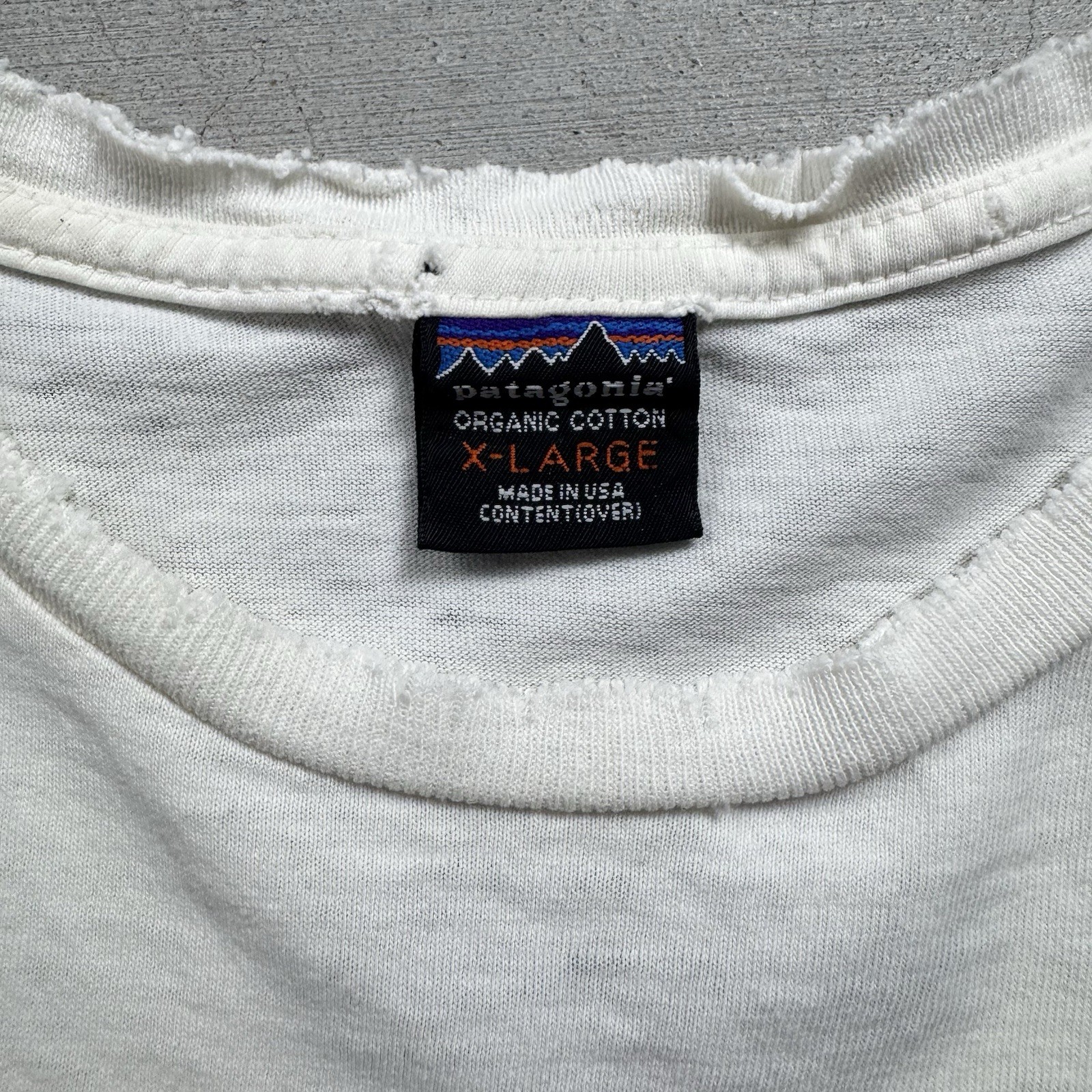 Vintage 90s Patagonia Distressed Shirt with Front Pocket Size XL Made USA