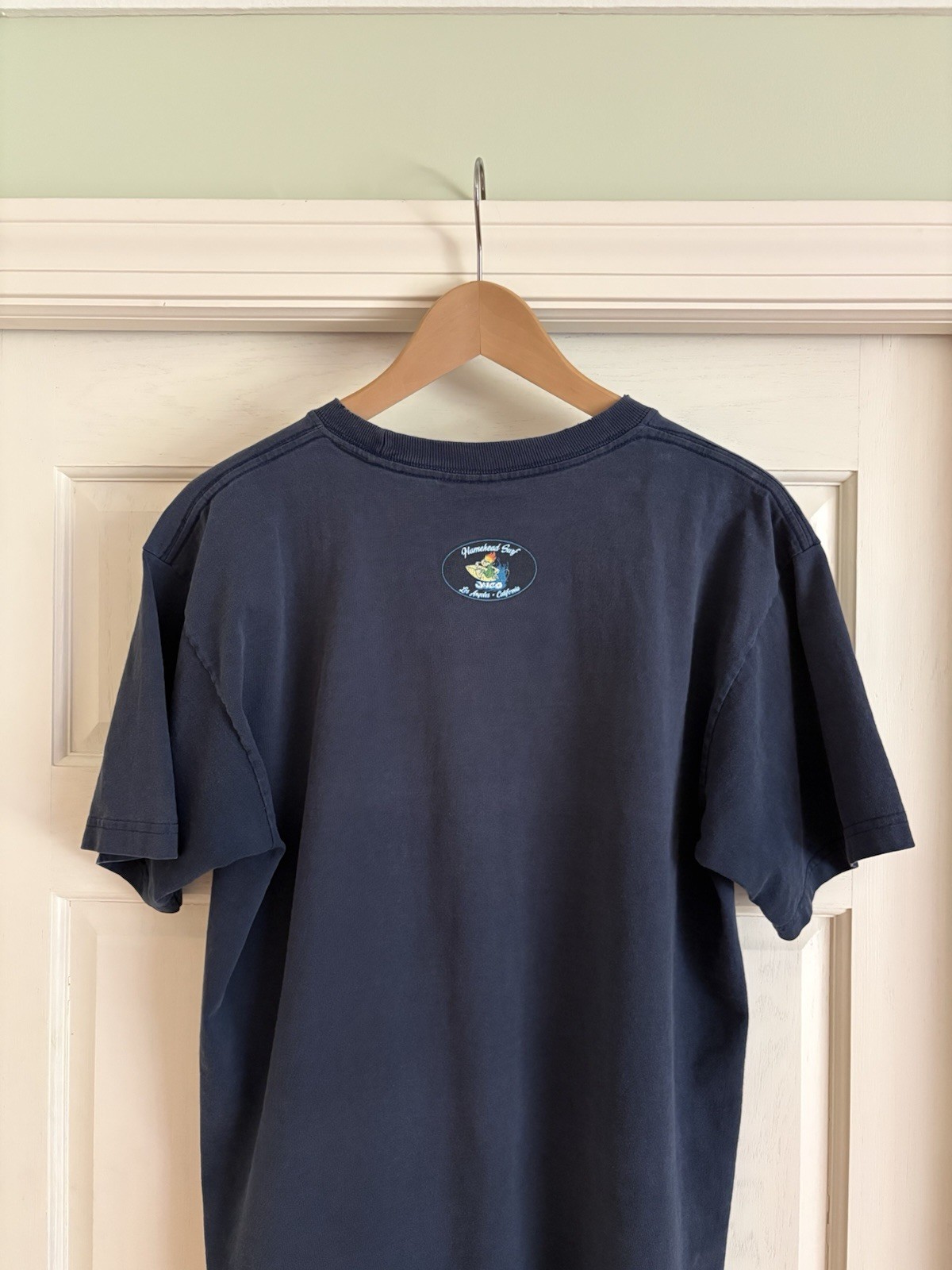 Vintage 90’s JNCO Flamehead Surf Navy Skate Streetwear Tee Size XL