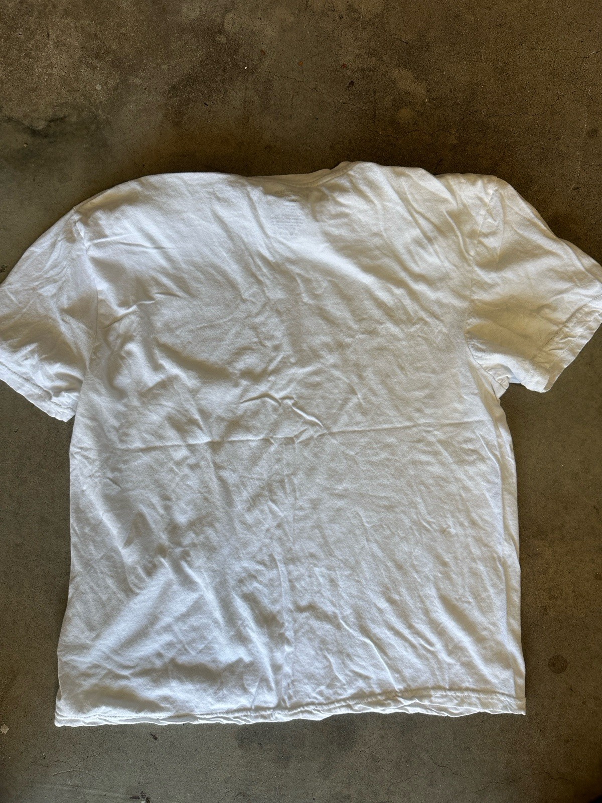 True Religion Men&rsquo;s White Cotton Knit Logo Crew Neck Short Sleeve T-Shirt L