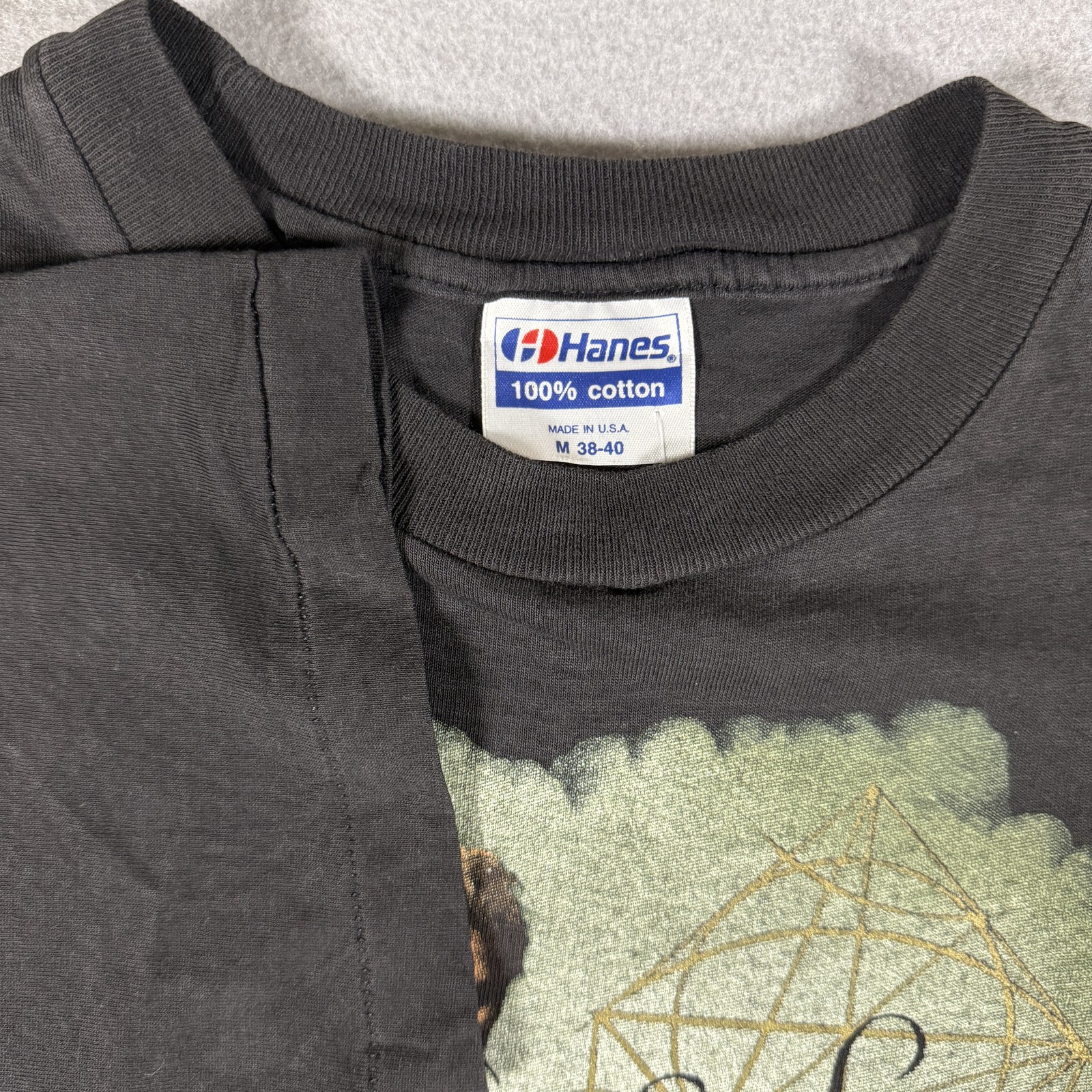 Hanes T-Shirt Men&rsquo;s M Black Sting Soul Cages Tour Band Music