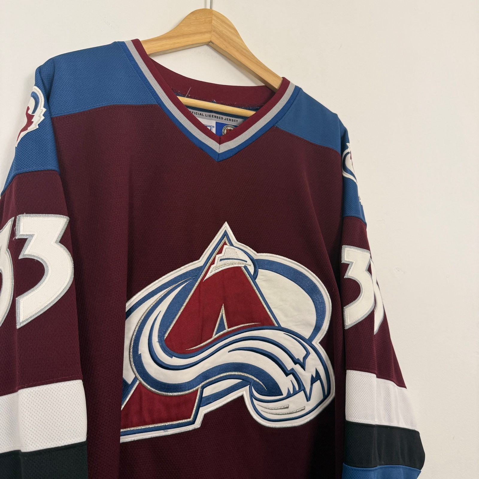 Vintage 90s Colorado Avalanche Patrick Roy NHL Hockey Authentic Jersey CCM XL