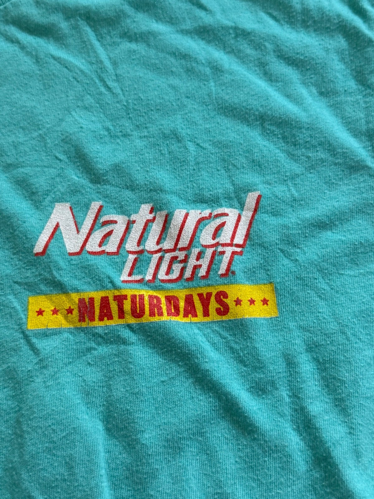 Natural Light Naturdays Large Men&rsquo;s Blue T-shirt