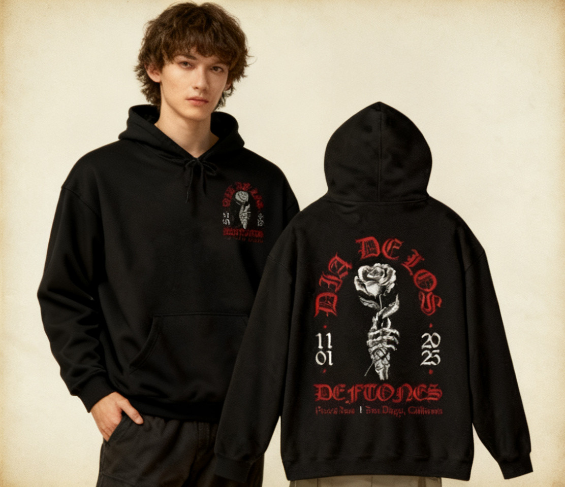 Exclusive Dia De Los Deftones San Diego, CA 2025 Merch reprint Hoodie NWT