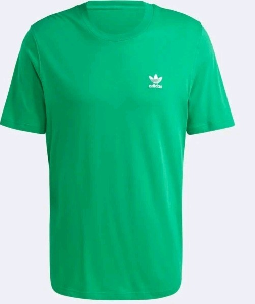 Adidas Men&rsquo;s Trefoil Essential Tshirt. Energy Green. Small. 100% Cotton
