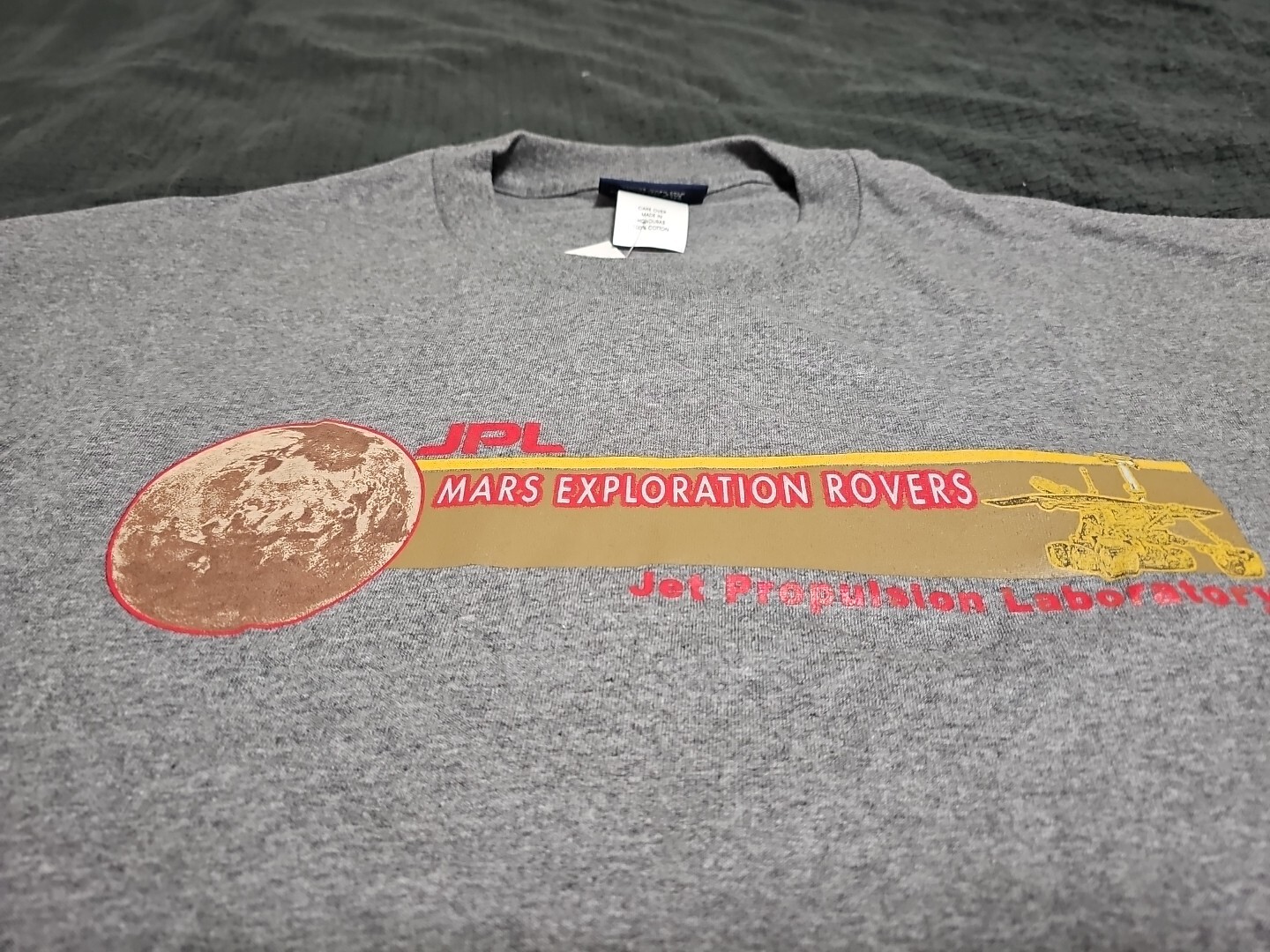 Jansport NEW Mars Exploration Rovers J.P.L. Graphite Short Sleeve Tshirt SZ XL
