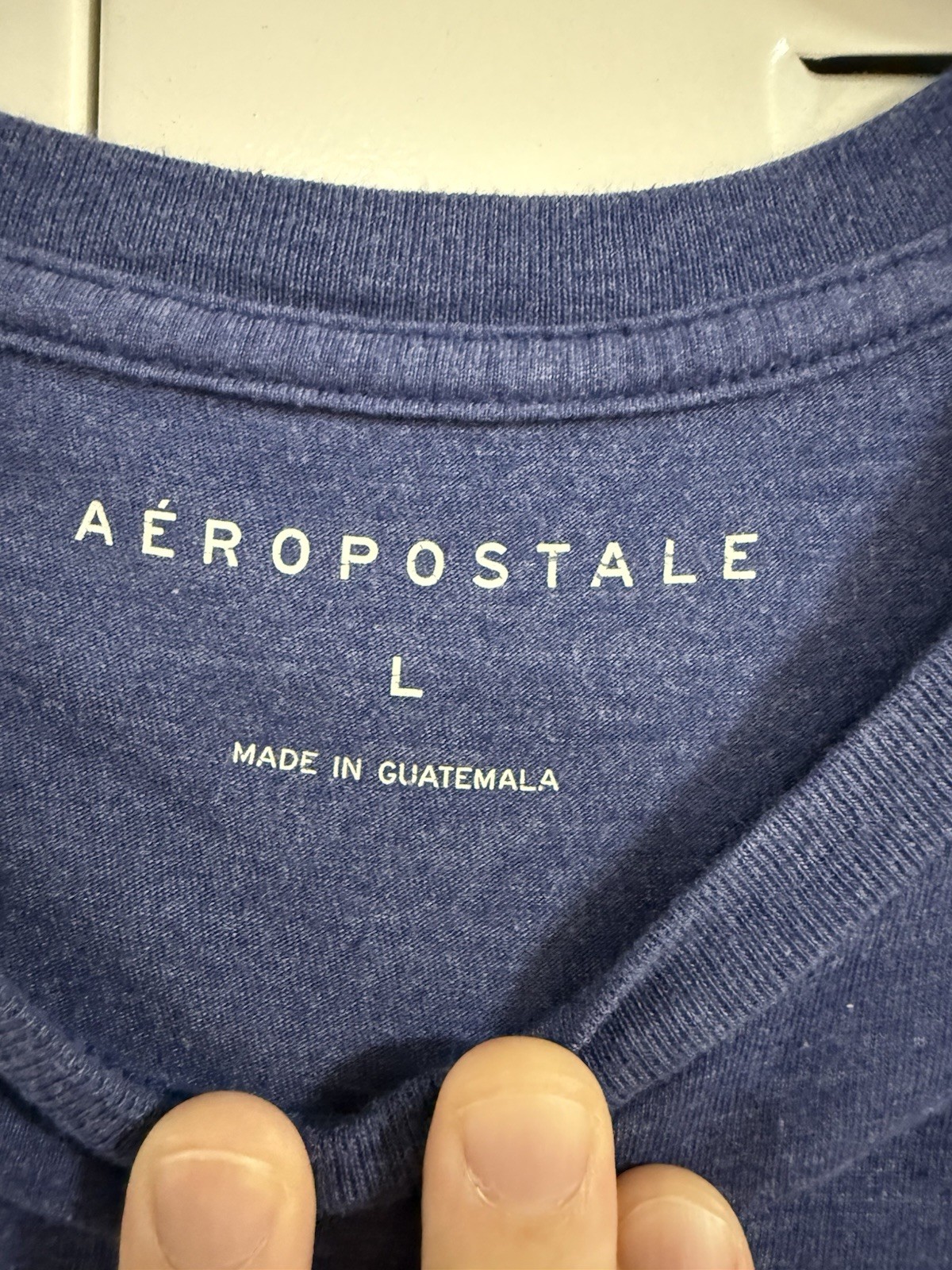 Aéropostale Men&rsquo;s T-Shirt Blue L NYC Brooklyn Graphic Print Crew Neck Short