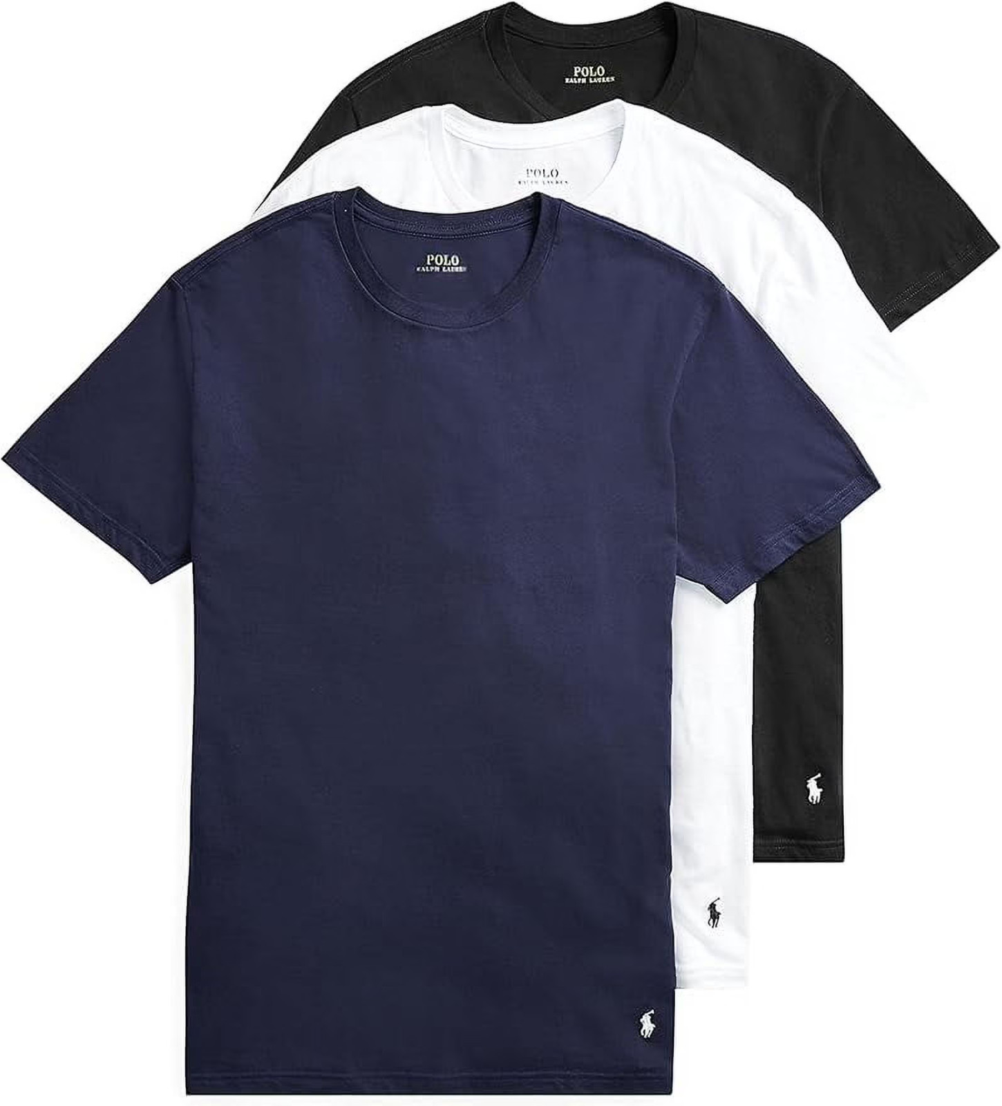 Men&rsquo;s POLO RALPH LAUREN W/Wicking 3-Pack Crew Cotton Undershirts, Size XL