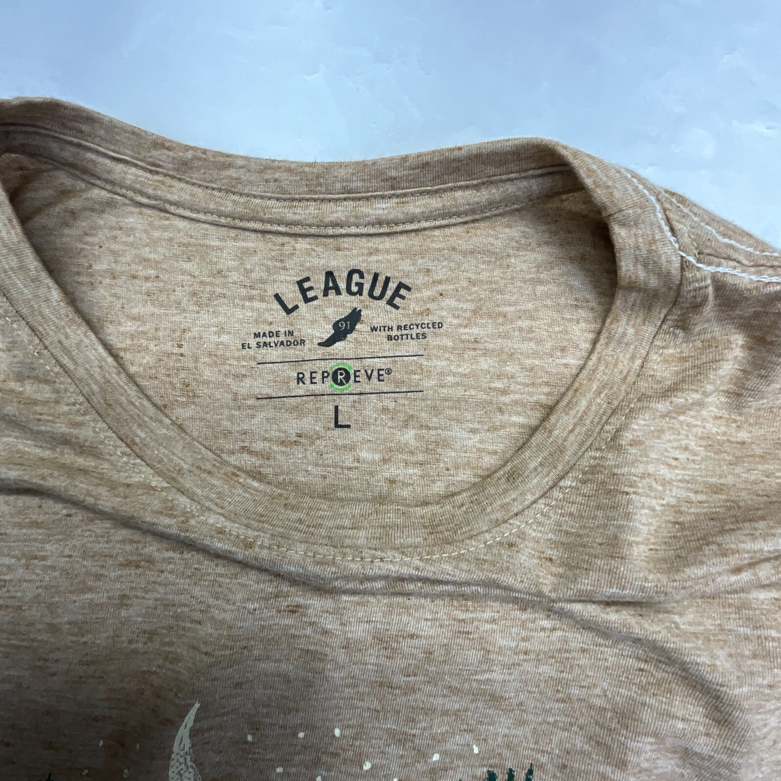 EUC League 91 Repreve Kings Canyon Nat&rsquo;l Park T-Shirt Tan Large