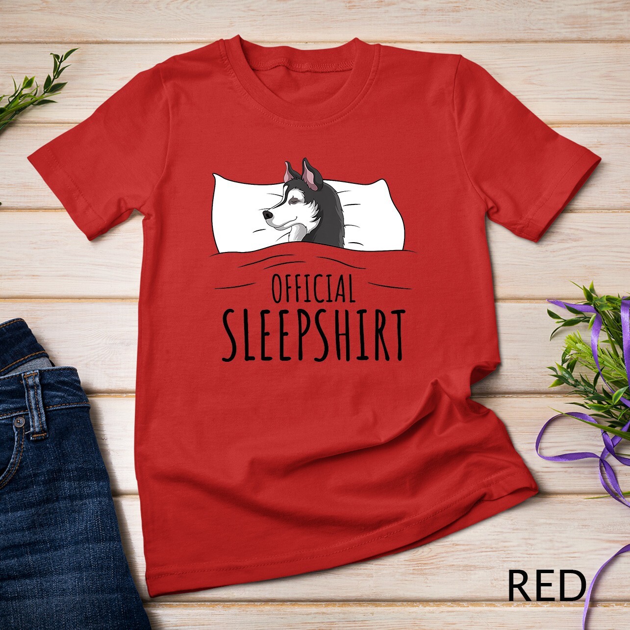 Husky Dog Official Sleepshirt T-Shirt Unisex T-shirt