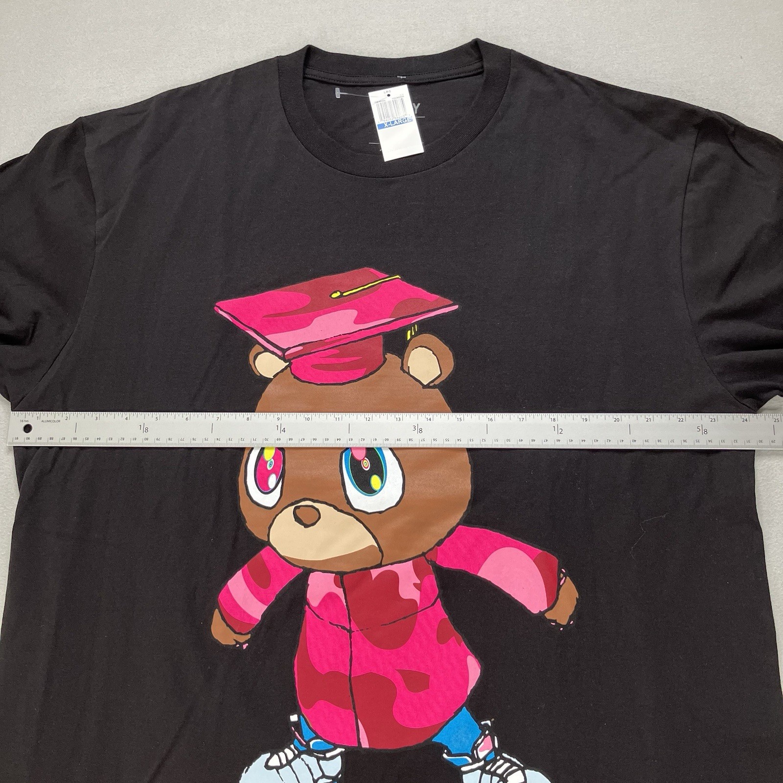 Yeezy x Takashi Murakami Black Crew Neck T-Shirt Graduation Men&rsquo;s Sizes Vary NWT