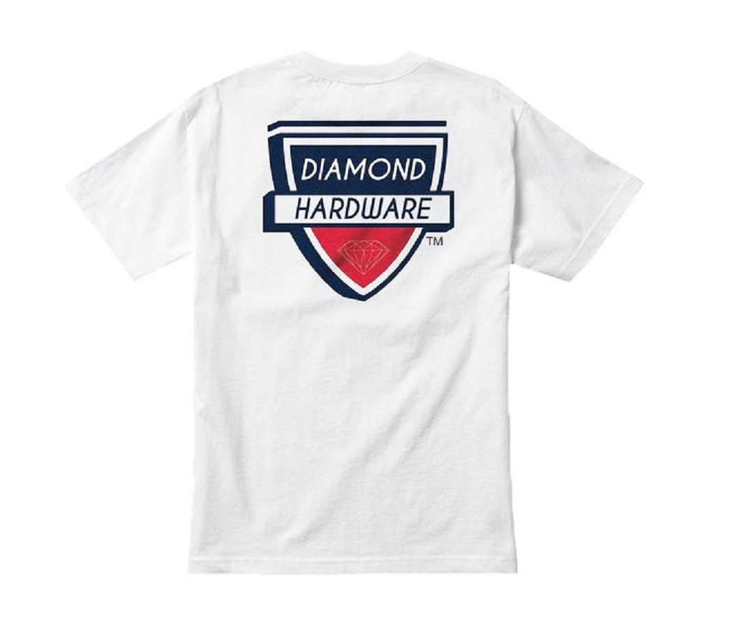 Diamond Supply Co. HARDWARE TEE White Navy Red Screenprint S/S Men&rsquo;s T-Shirt