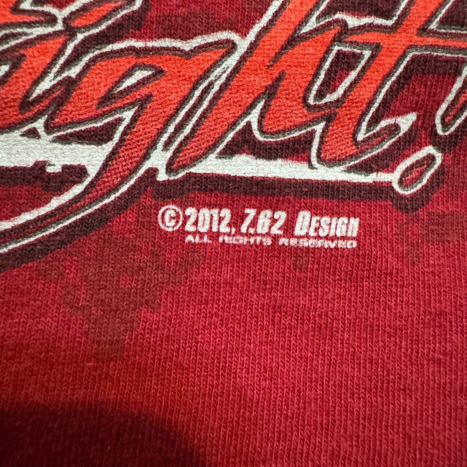 United States Marines T Shirt Mens 2XL Red First To Fight Double Graphic 7.62