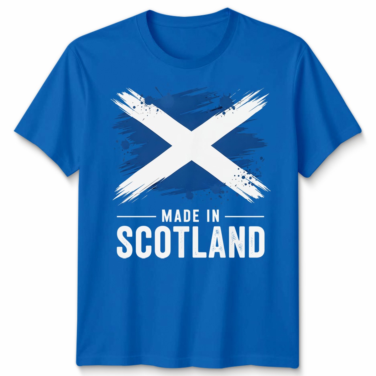 Made In Scotland Unisex T Shirt Scottish Flag Football Rugby Fan Patriot Top New