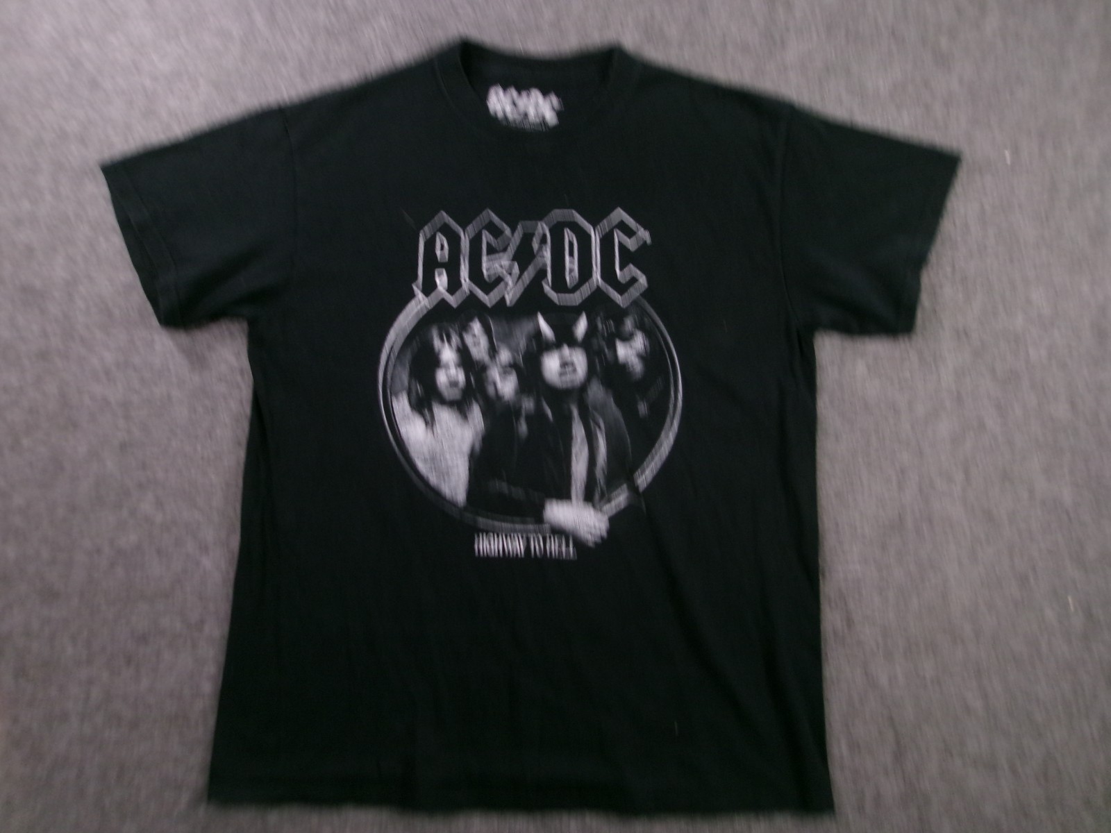 ACDC Shirt Mens M Black Highway To Hell Music Rock Band Concert Tour 80s
