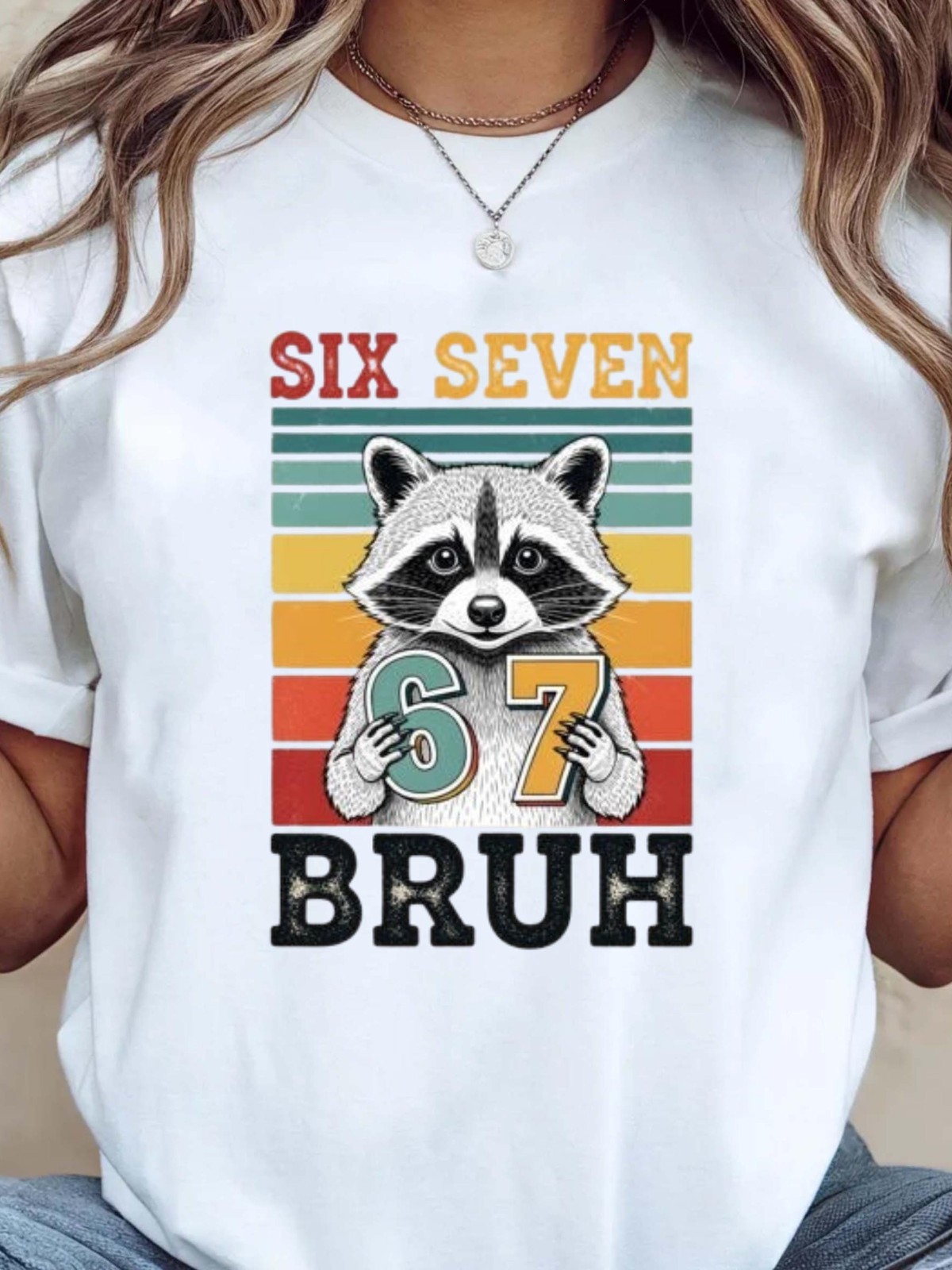 Six Seven Bruh Shirt, 67 Raccoon Shirt, Funny 67 t-shirt, Six Seven Meme Shir