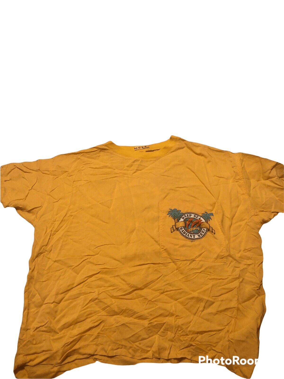 Mexx Emmanuelle Surf Beach Skate shirt VTG, Small 80s 36/S