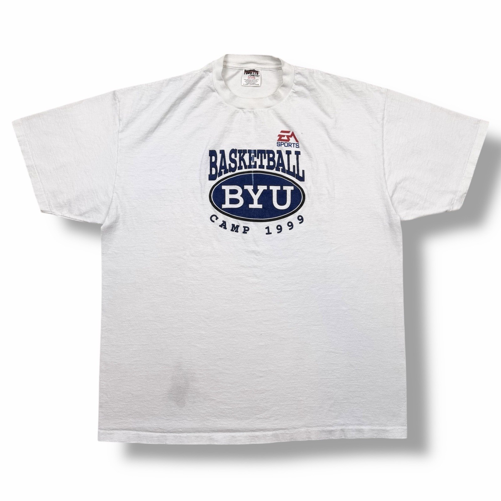 Vintage EA Sports Basketball Video Game T-Shirt Brigham Young University BYU 2XL