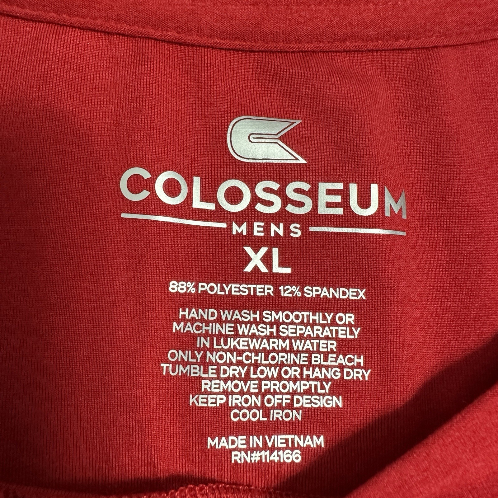 NWT Colosseum Men&rsquo;s XL Rutgers Scarlet Knights Solid Red Short Sleeves Crew Neck