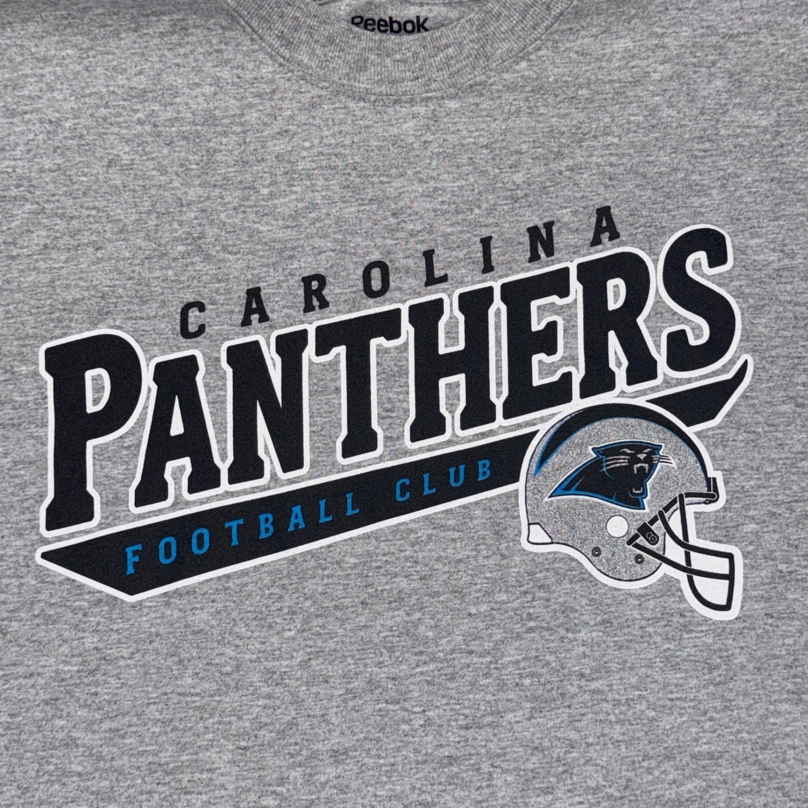 Carolina Panthers Men&rsquo;s M Gray T-Shirt Cotton Blend 2005 Reebok NFL Football