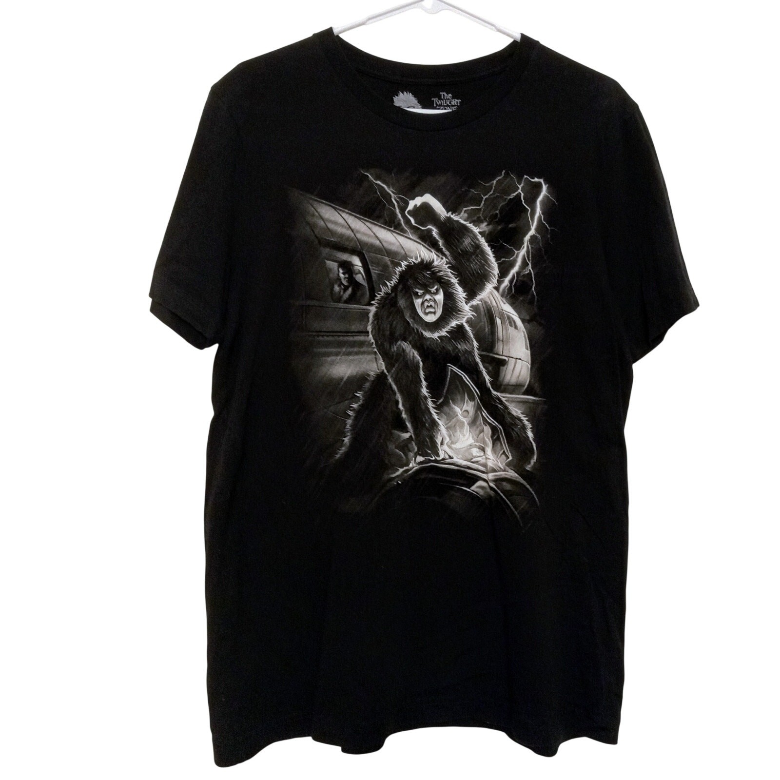 RARE Fright Rags TWILIGHT ZONE Nightmare at 20000 Ft Graphic Horror T-Shirt SZ L