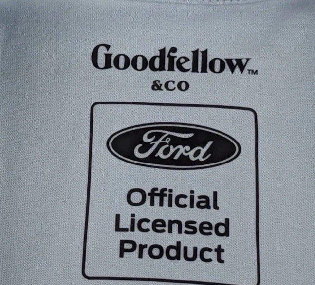 Lot Of 2 Goodfellow T Shirts Size Medium Bronco 1966 Legendary Men&rsquo;s Blue Beige