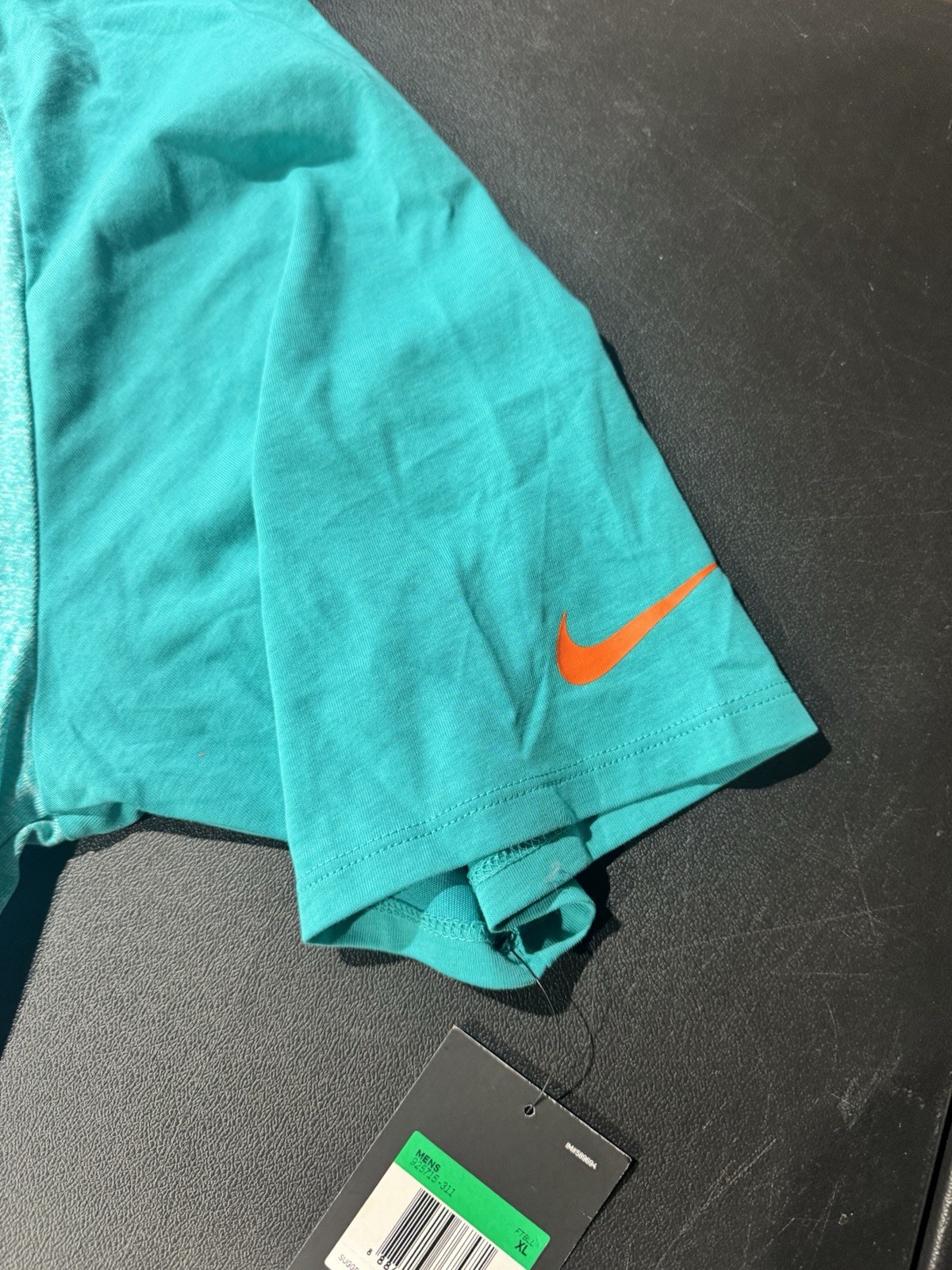 Nike NFL On Field Miami Dolphins Men&rsquo;s Dri-Fit Shirt Aqua & Orange Size XL NWT
