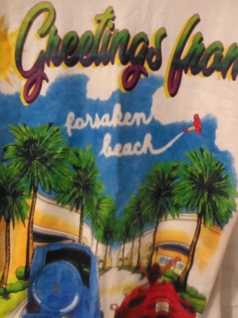 Forsaken Harmony Beach Spray Paint California Style Shirt Size Large