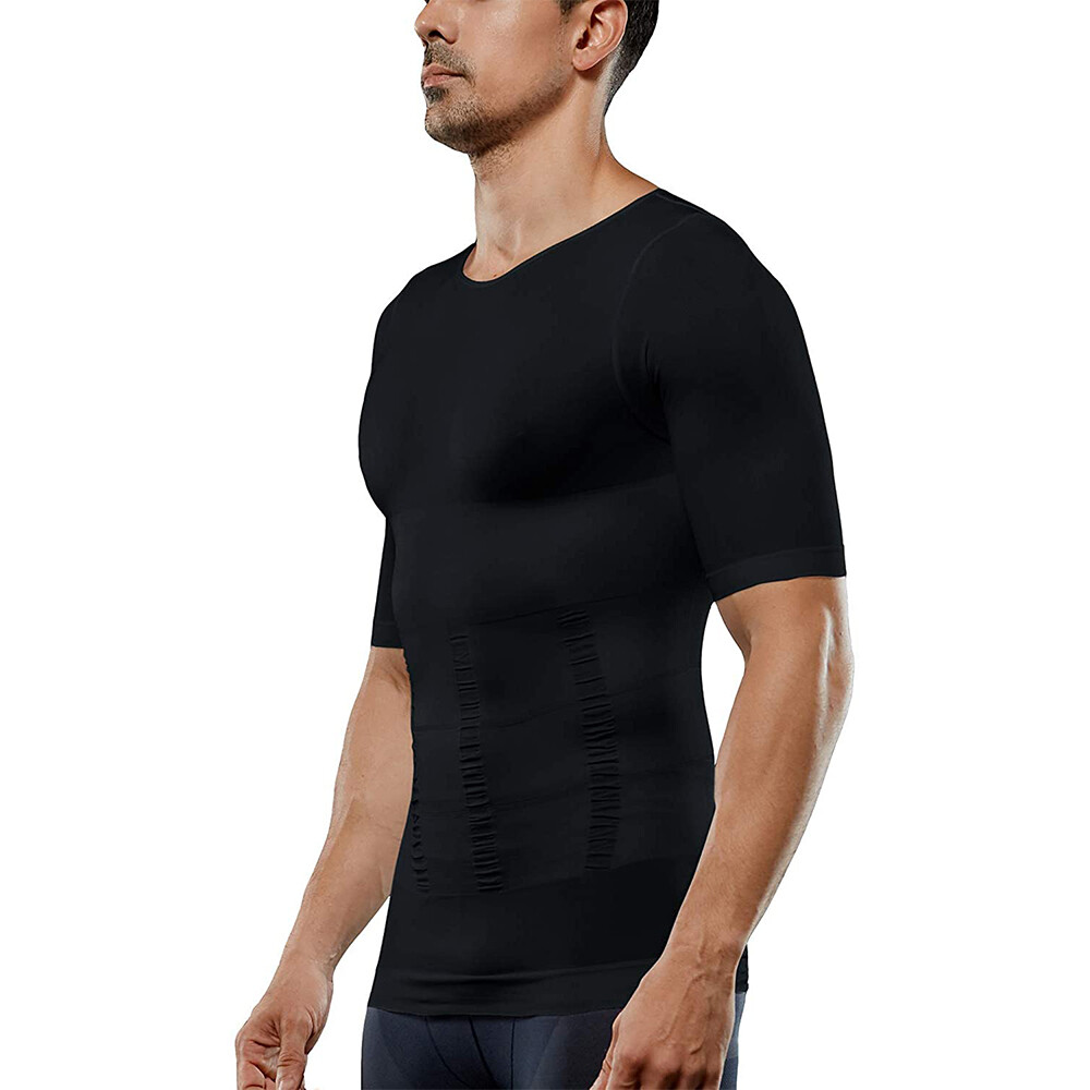 SecondSkin Men&rsquo;s Shaper Cooling T-Shirt Compression Vest Slimming Shapewear US