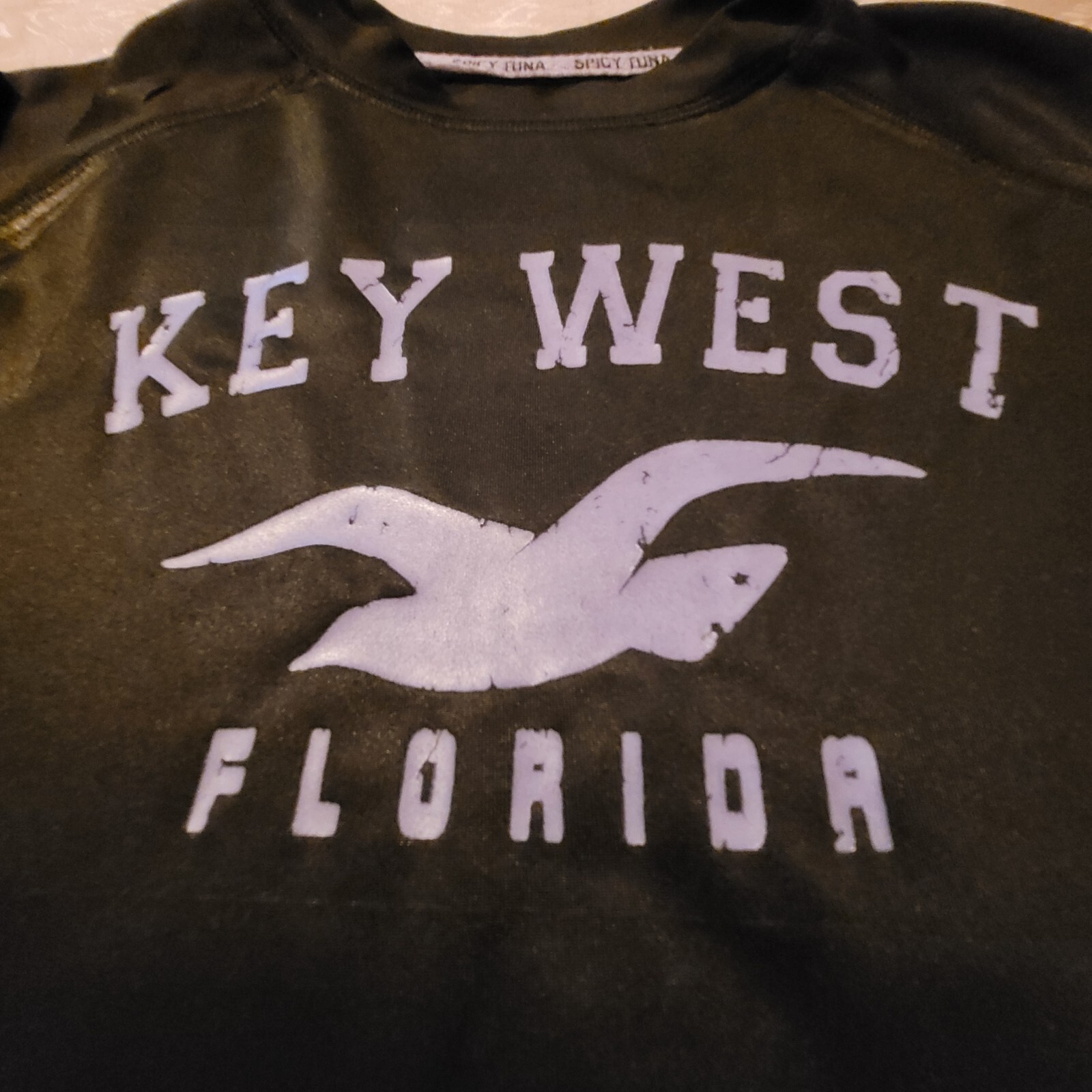 KEY WEST, FLORIDA, HALF SLEEVE PULLOVER POLYESTER SHIRT