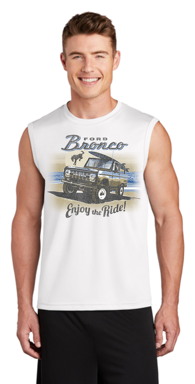 Ford Bronco Accessories T-shirt Mens Clothing Apparel Graphic Tees Sleeveless