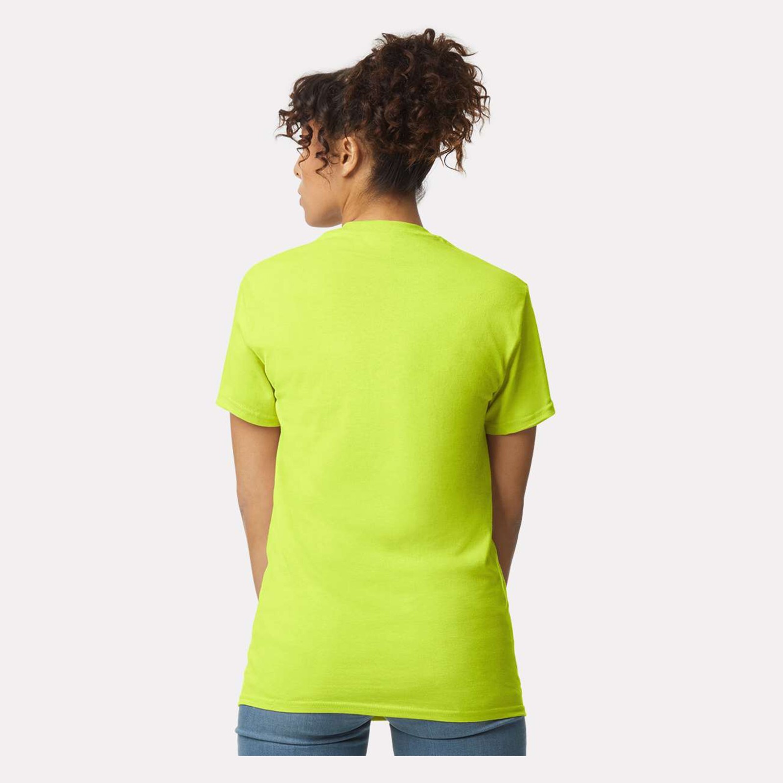 Safety Green Pocket T-Shirt Work Reflective 6 Pack Gildan Ultra Cotton – 2300