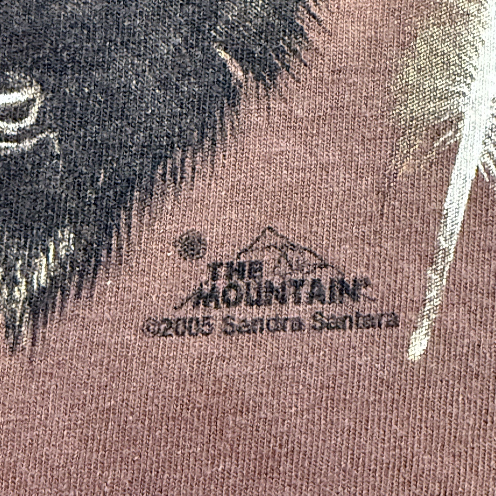 The Mountain Unisex Large Tie-Dye Brown Northern Wildlife Nature Collage 2005