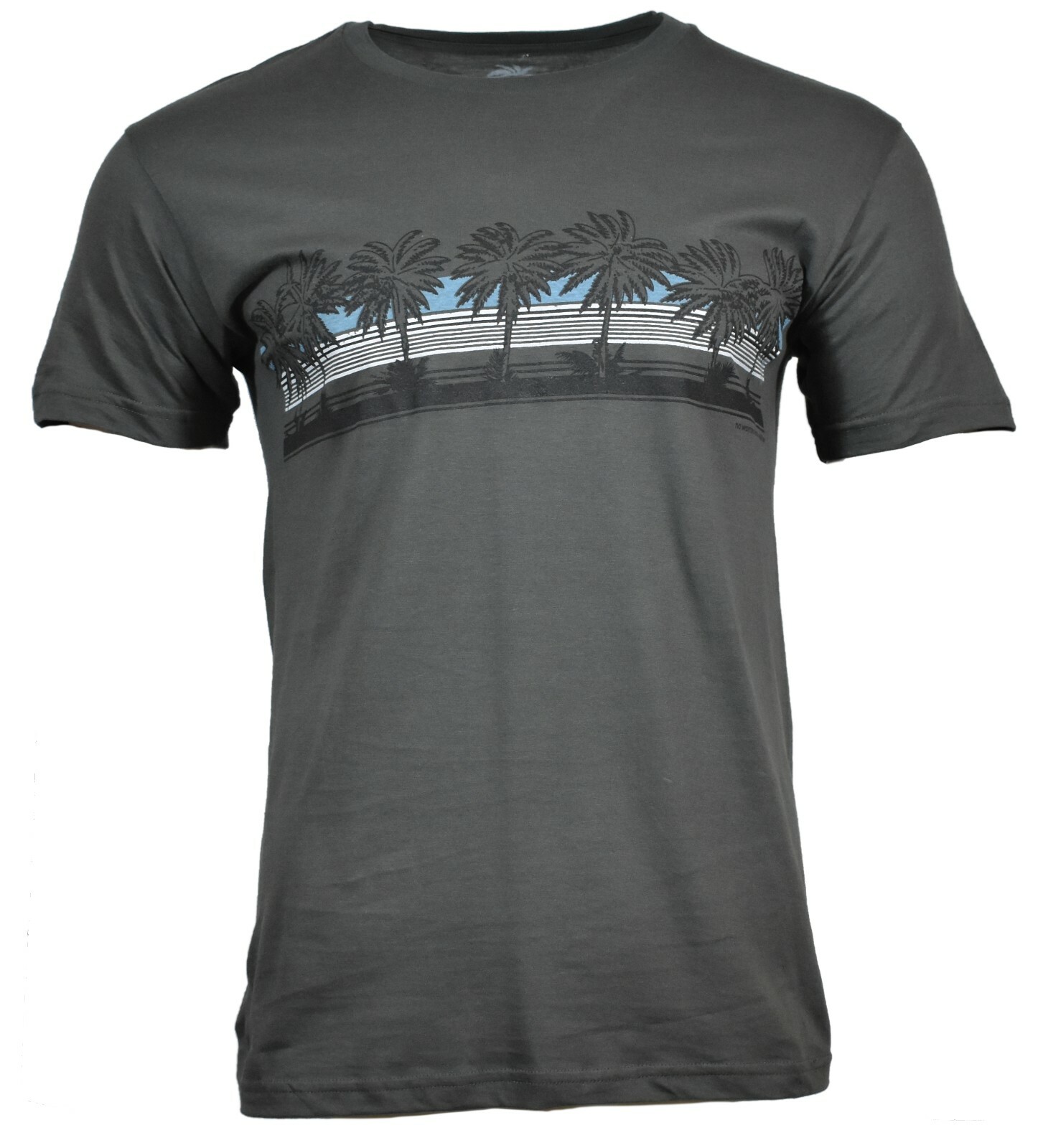 Men&rsquo;s T-Shirt Sunset Beach Palm Trees Relax No worries here 100 % Cotton NEW