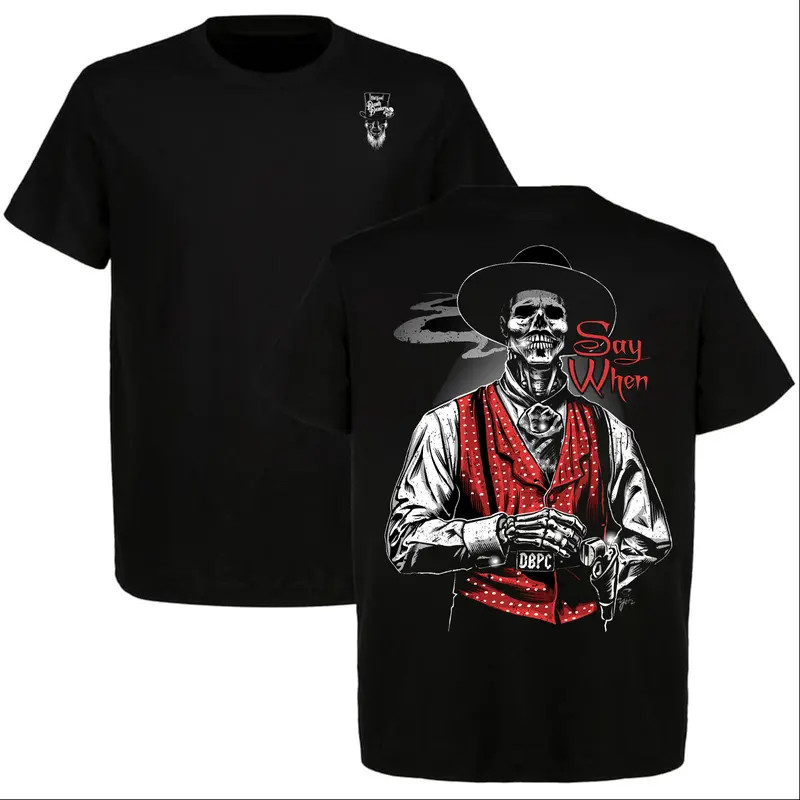 Doc Holliday Say When Old West Death Dealers Collection T-Shirt