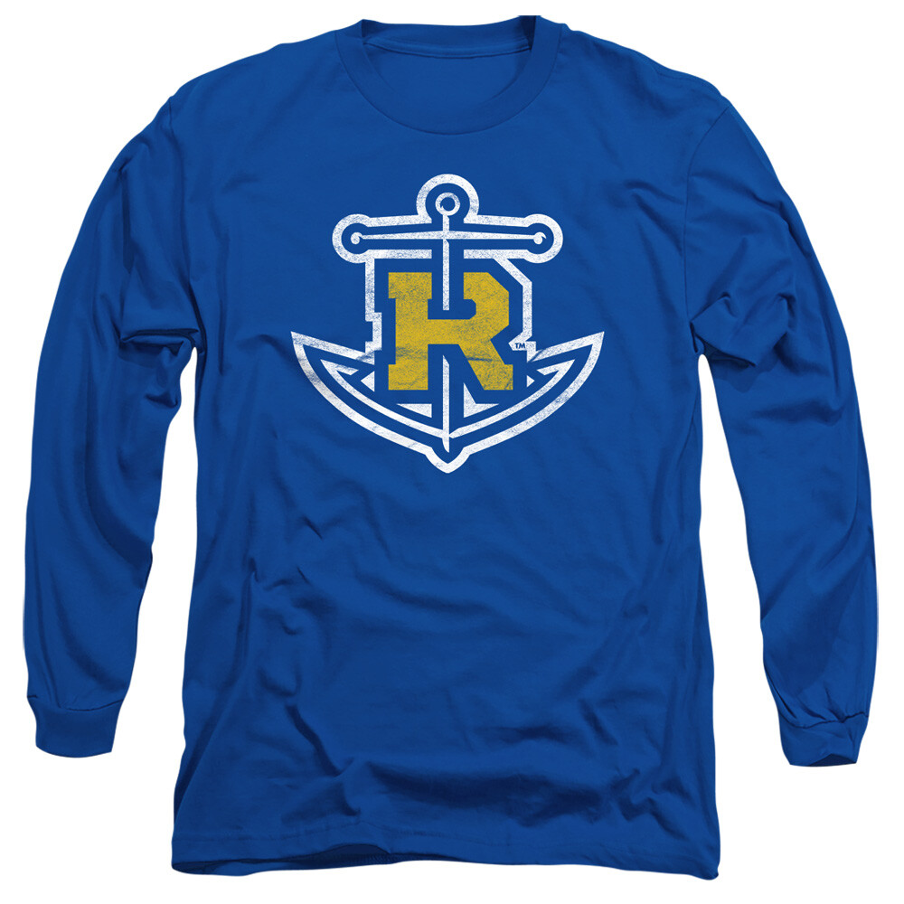 Rollins College Adult Long Sleeve T-Shirt Distressed Primary, Royal Blue, S-3XL