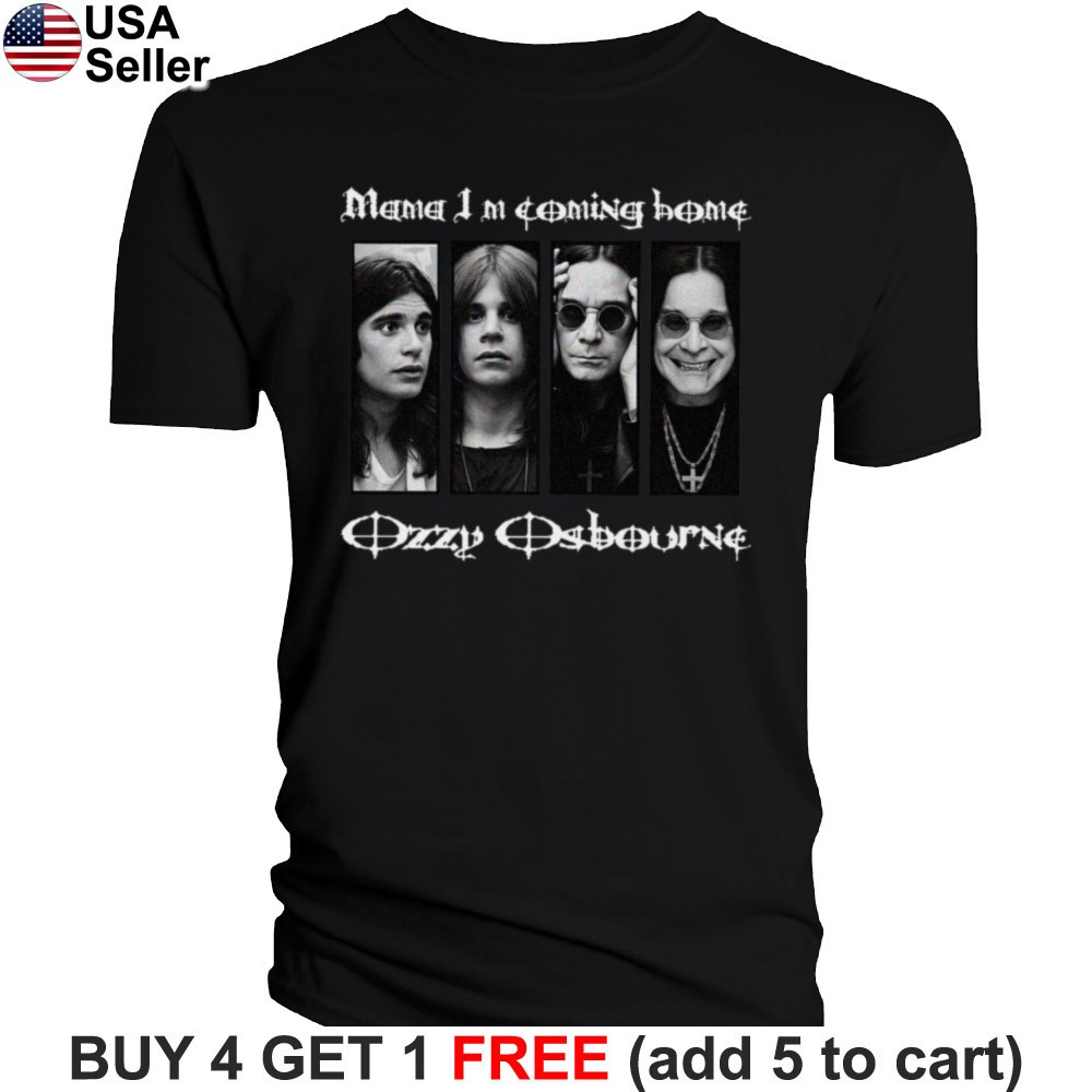 Ozzy Osbourne T-Shirt Mama I&rsquo;m Coming Home Black Sabbath Tribute Im BOZ01