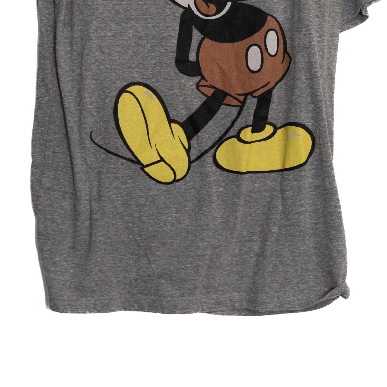 Vintage-Look Disney Mickey Mouse Size M Heather Gray T-Shirt