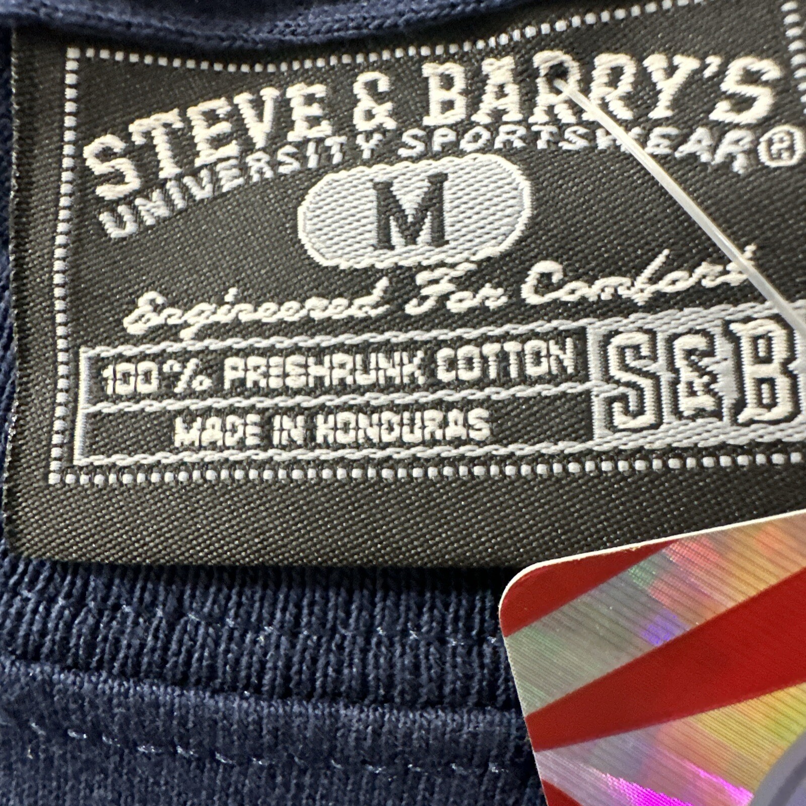 Steve And Barrys NAVY Shirt Mens Medium NOS Collegiate Licensed Short Sleeve Tee