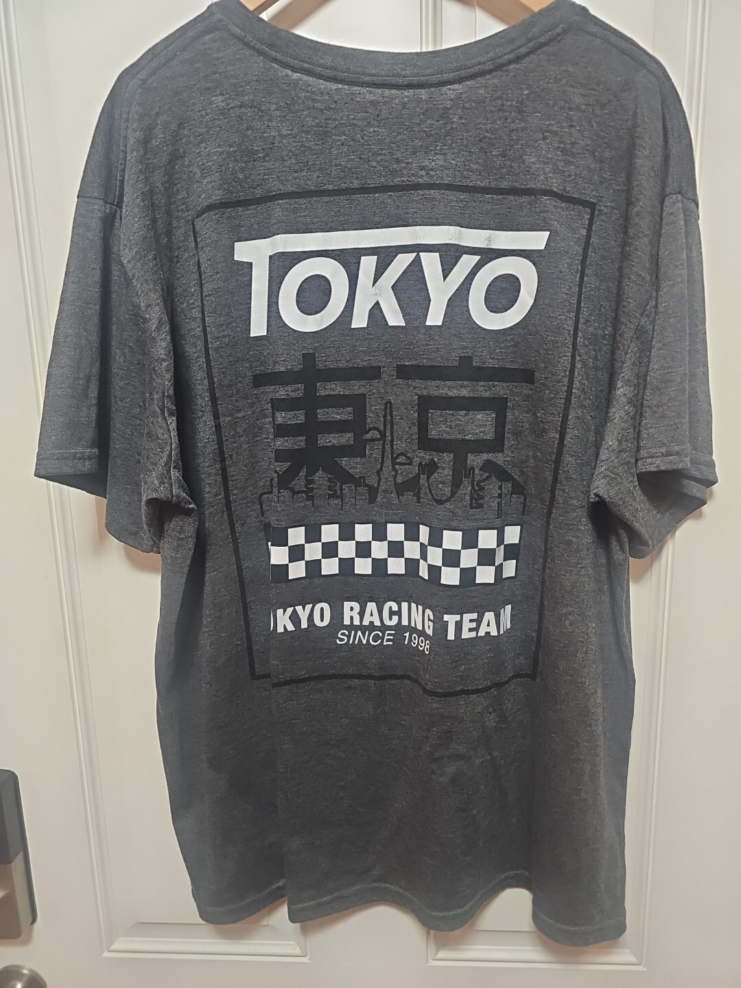 Tokyo Racing Team Grey Short Sleeve Crew Neck 65% Poly 35% Cotton T-shirt 3XL