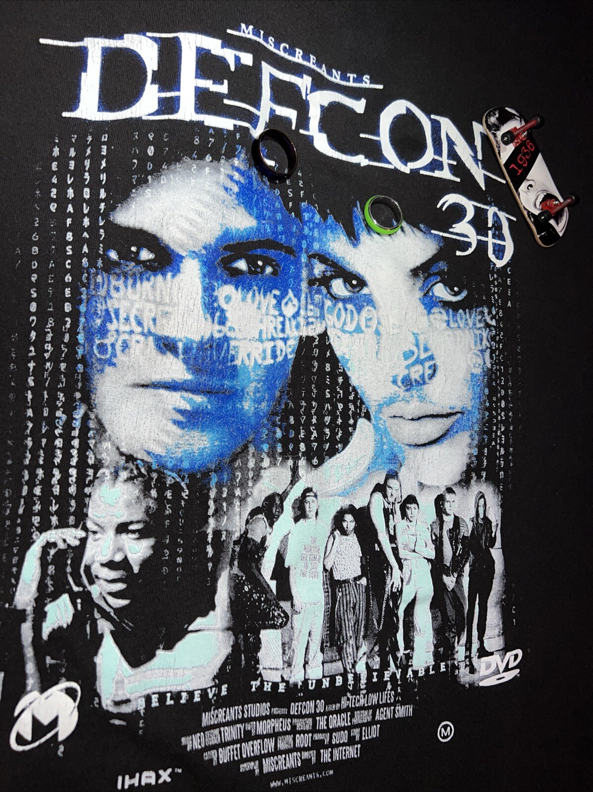 Defcon 30 Miscreats XL T-shirt Angelina Joely Sick Boy Hackerz MatrixCode