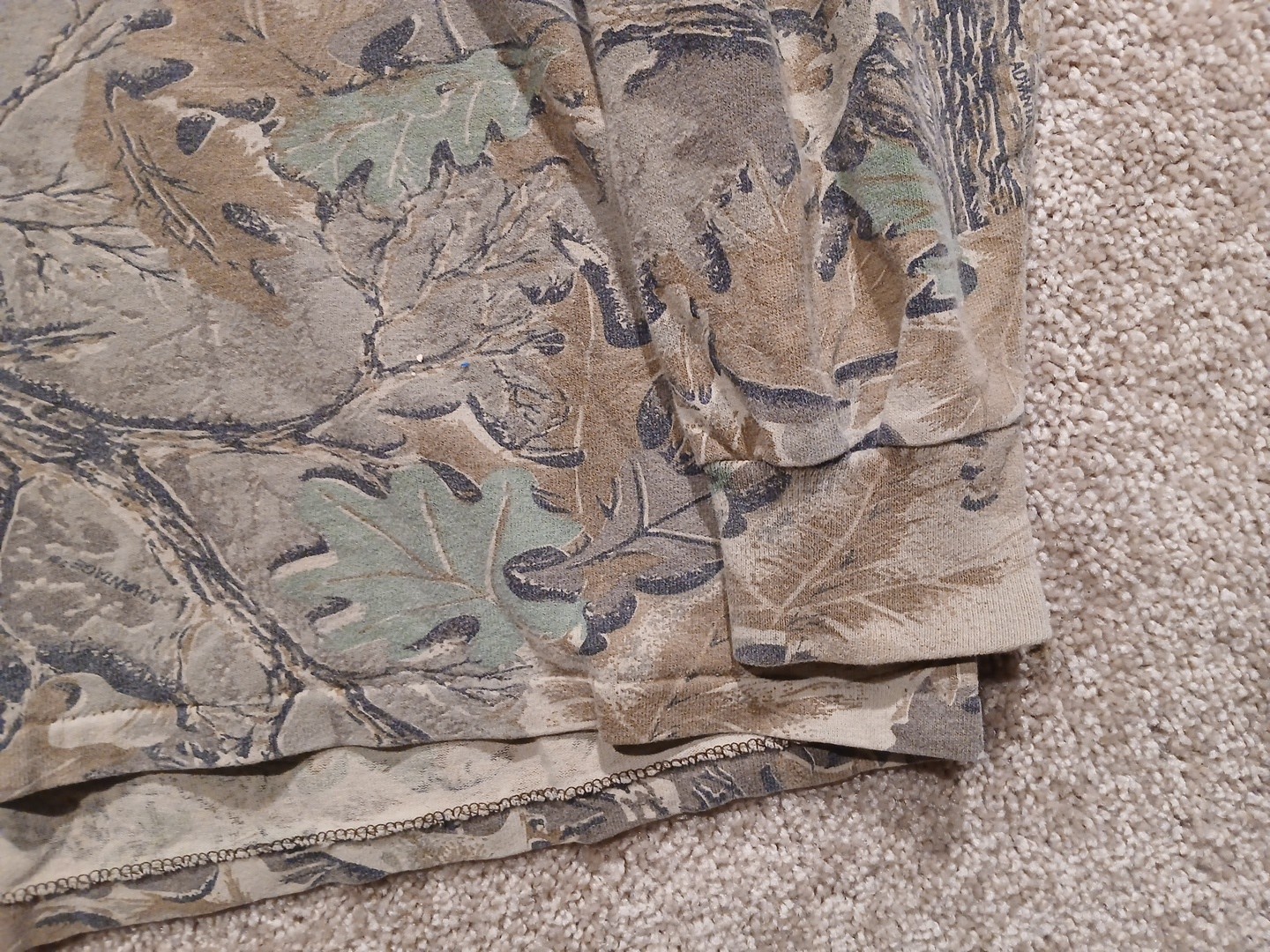 Vintage Ace Sportswear Camo Shirt Men&rsquo;s Large Green Camouflage Long Sleeve 90s