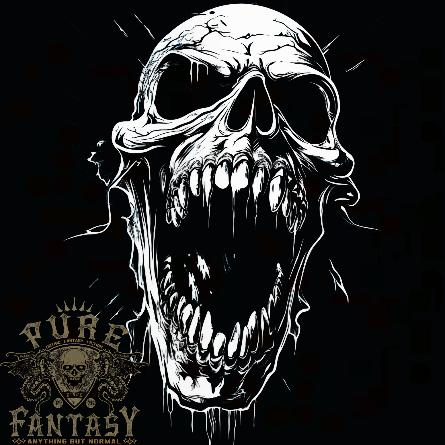 Screaming Skull Goth Horror Heavy Metal Gothic Mens T-Shirt 100% Cotton
