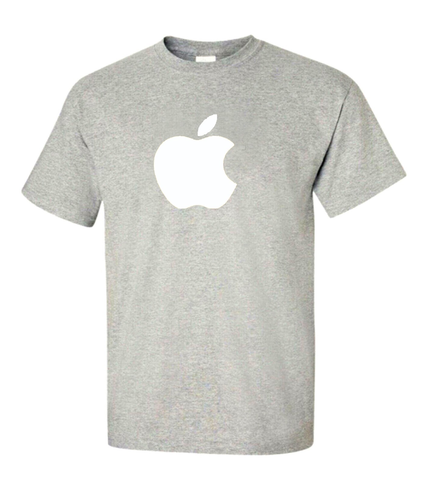 Apple Logo T-Shirt Unisex Cotton Crew Neck | 9 Colors S-XL Casual Tee