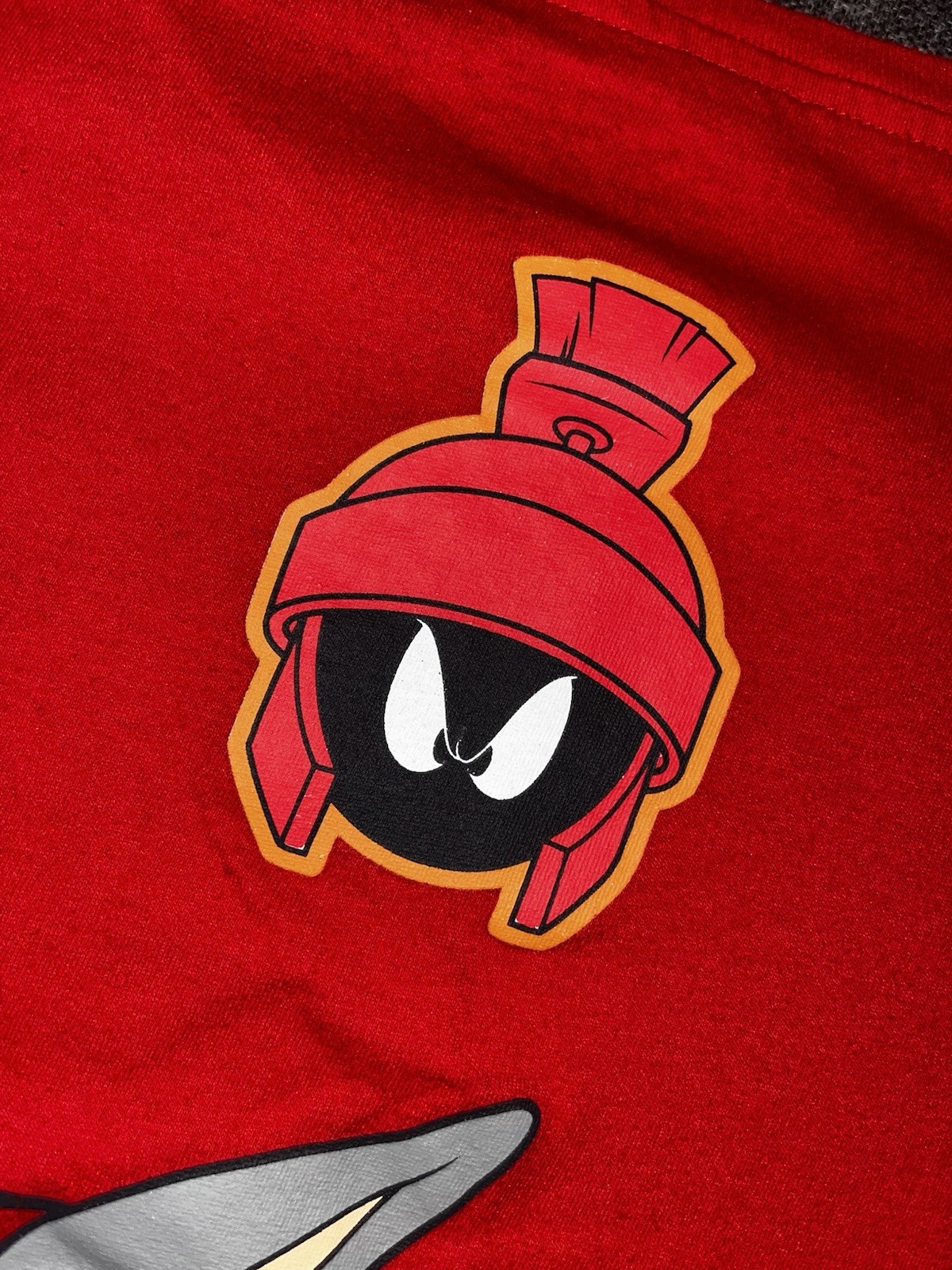 Looney Tunes Red Graphic Print Crew Neck Short Sleeve Cotton Blend T-Shirt 14/16