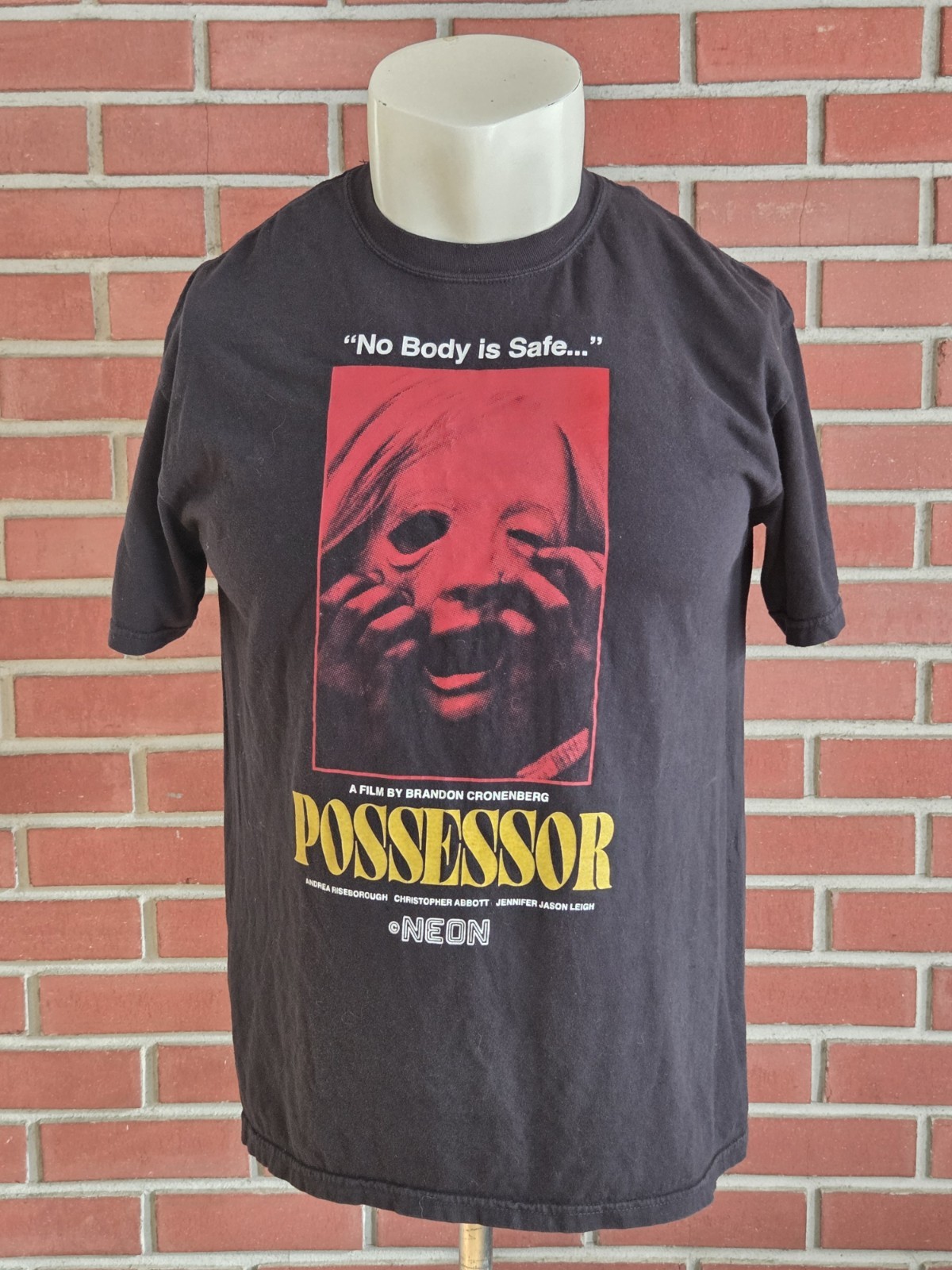 Rucking Fotten Possessor No Body Is Safe T-Shirt Large Black Crewneck EUC