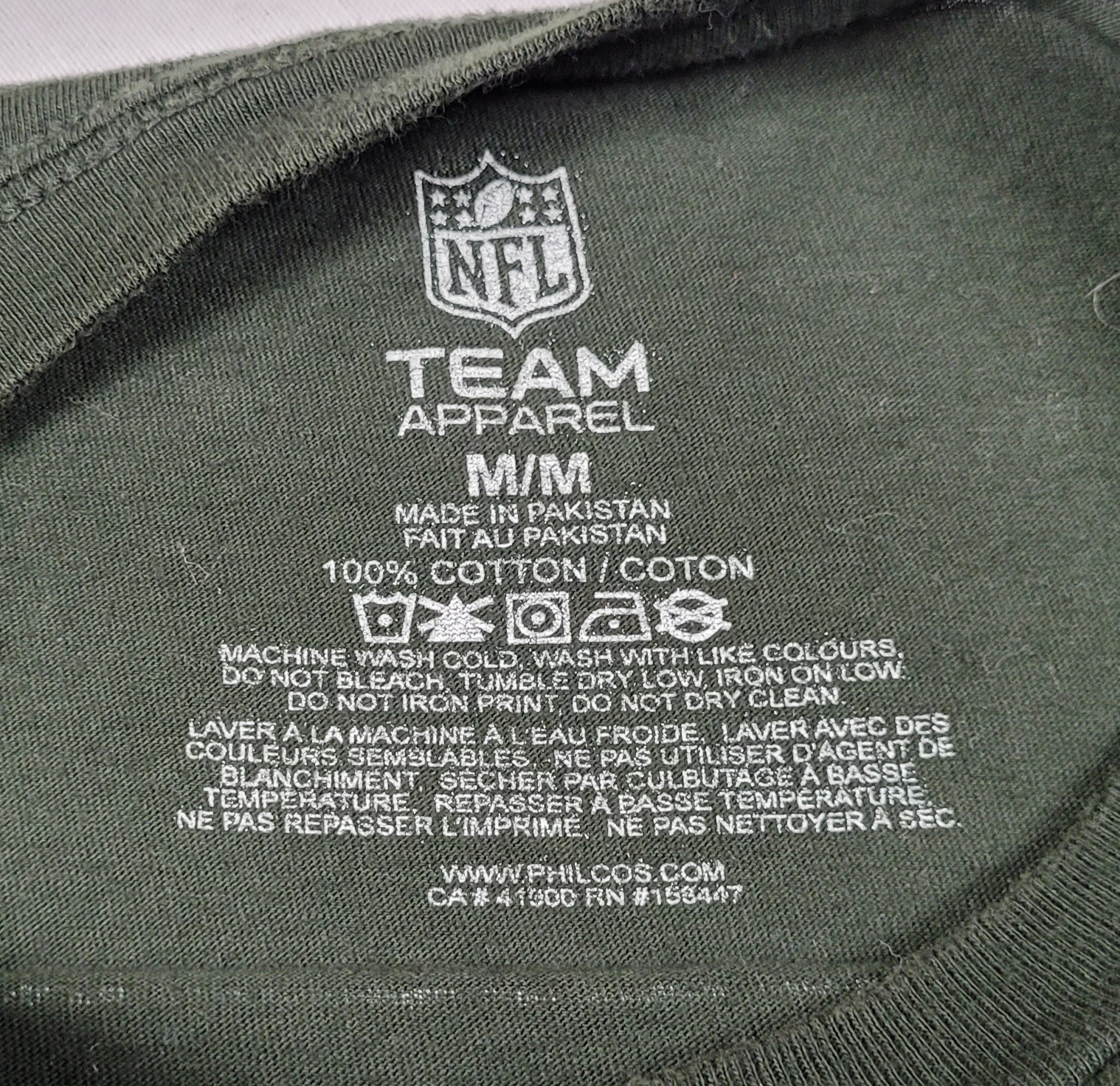 NFL Team Apparel Green Bay Packers Distressed Graphic Print T-shirt Men&rsquo;s M