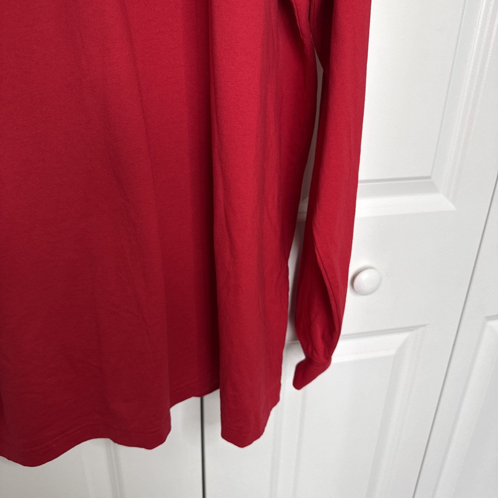 Lands End Super-T Vintage Red Turtle Neck Longsleeve Size XXL 50-52 Old Money